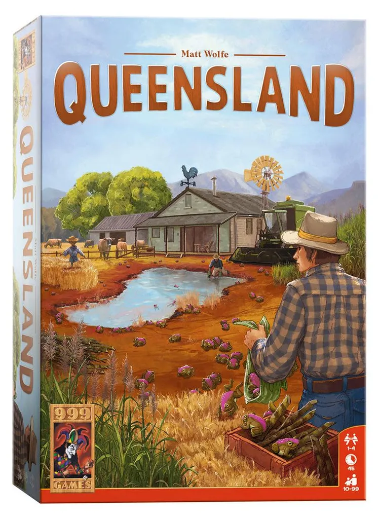 Queensland 999 Jeux - Jeu de tuiles stratégique avec pions en bois