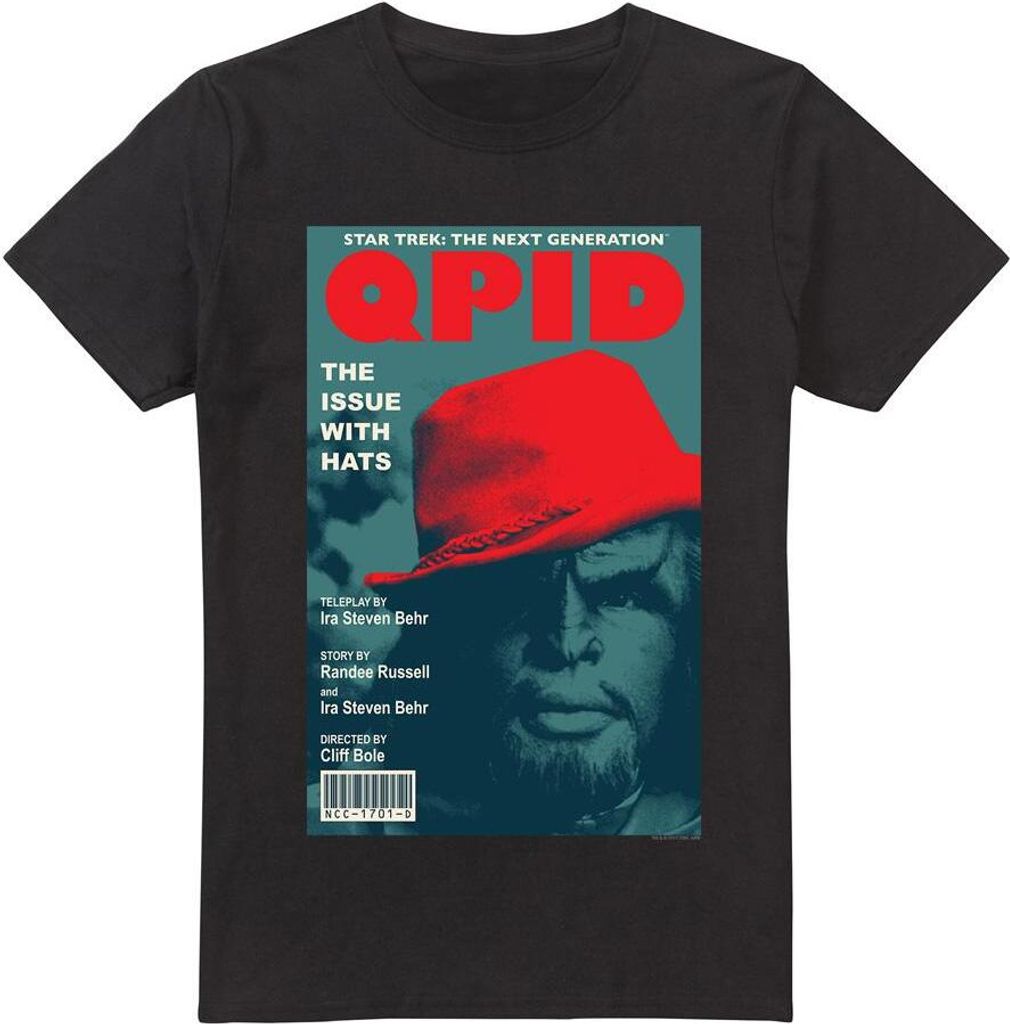 Star Trek - "The Next Generation Season 4 Episode 20" T-Shirt für Herren TV5332 (XL) (Schwarz)