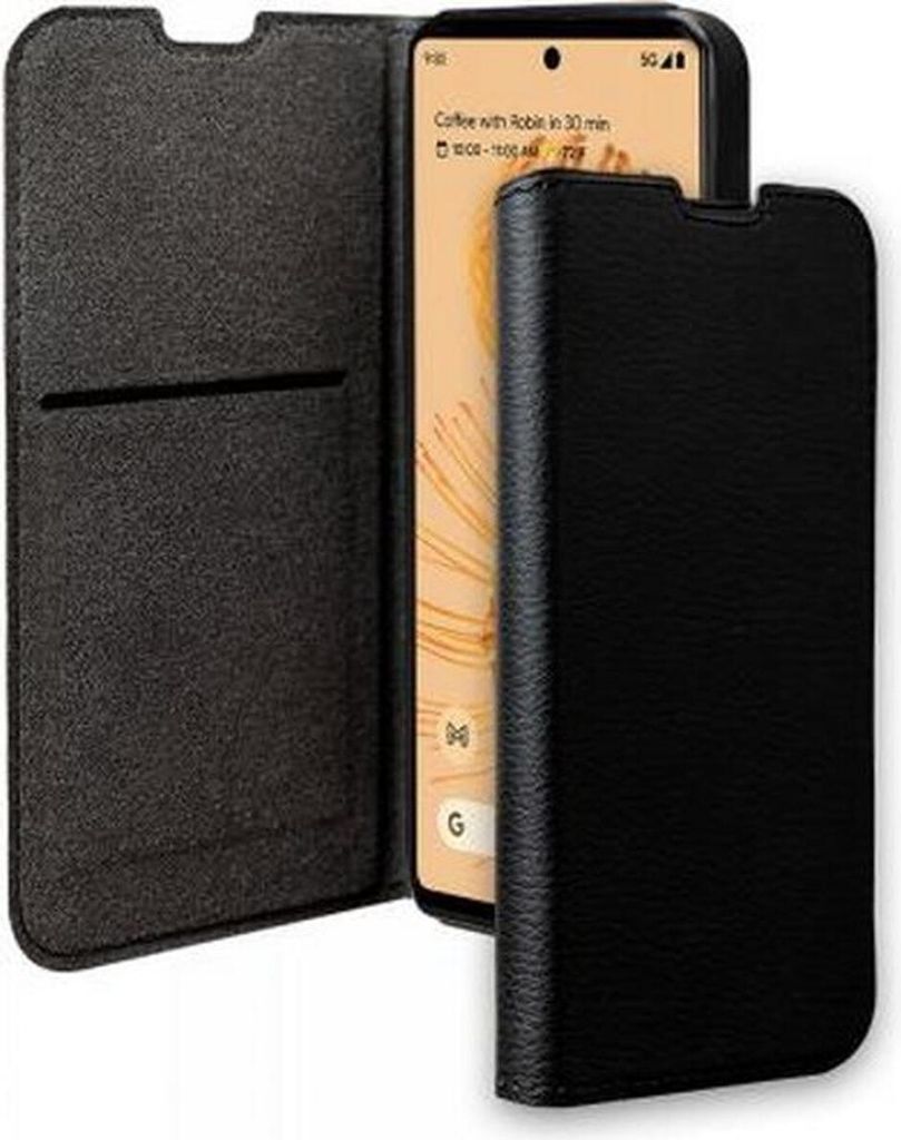 BigBen Connected, Tasche für Google Pixel 7 Pro Folio Wallet mit Kartenhalter und Video-Halterung, Schwarz