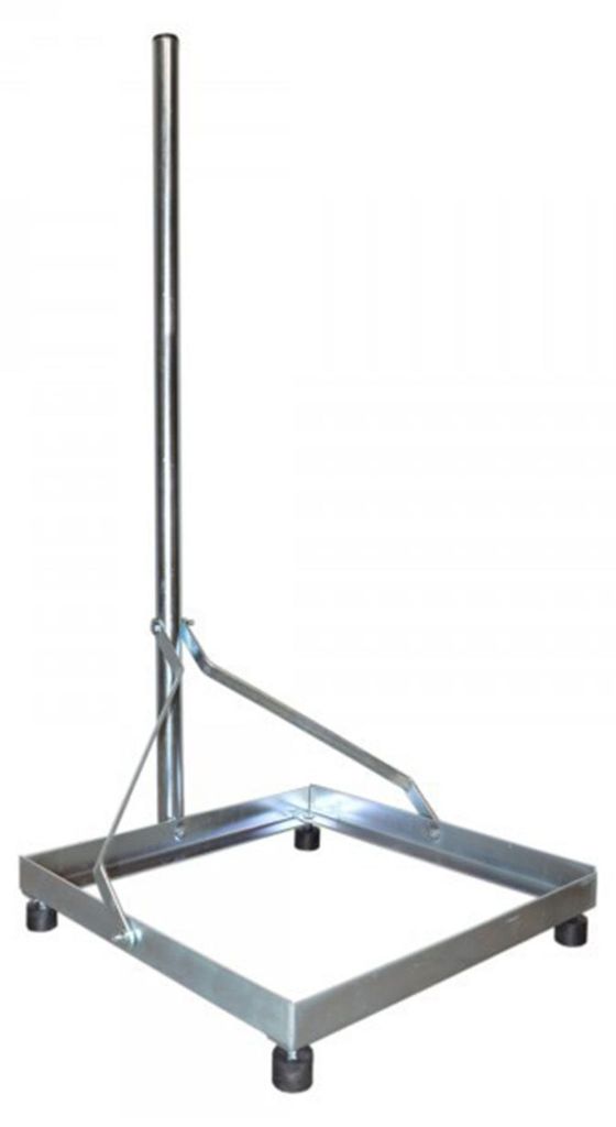 PremiumX Balkonständer 50x50cm Stahl 1m Mast SAT Produktbild 