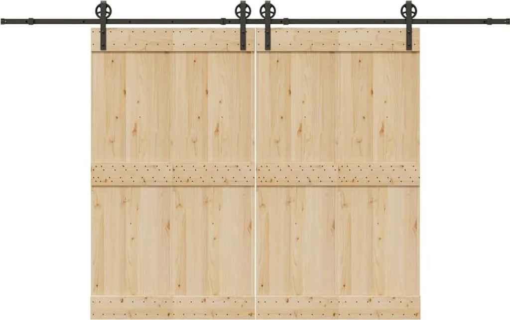 Set Ferramenta Porte Scorrevoli vidaXL 366cm | Design Acciaio Industriale
