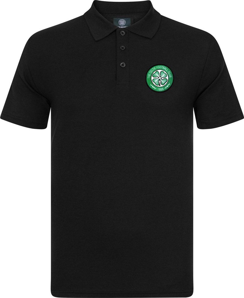 Celtic FC - Poloshirt für Herren GF193 (S) (Schwarz)