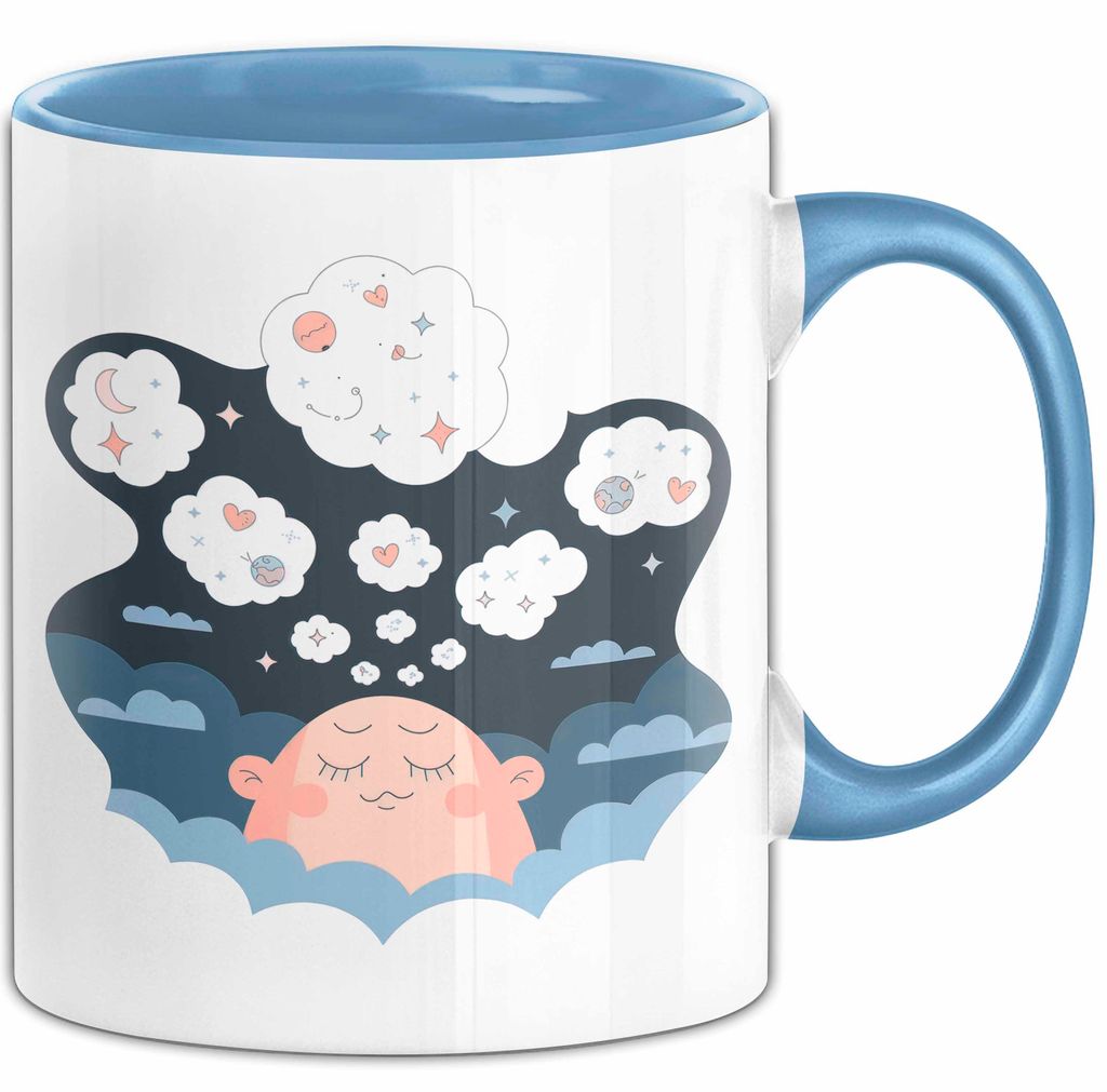Tagträumer Tasse Geschenkidee für Fantasie Fan (Blau)
