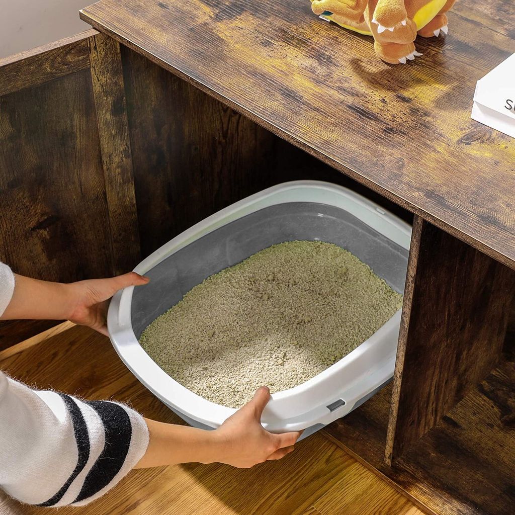 FEANDREA Katzentoilette,80x53x49,2cm,mit herausnehmbarem Produktbild 3