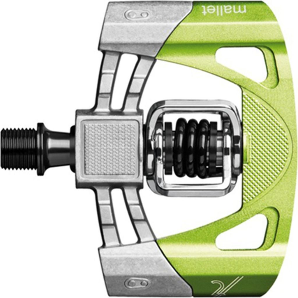 Crankbrothers Klickpedale Mallet 2 , grün / silber