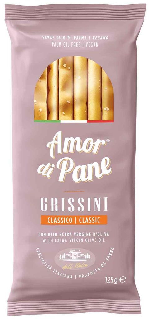 Helcom Grissini Classic Amor Sticks 125G Image du produit 