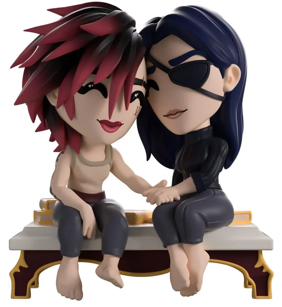 Figurines de collection Arcane Vi et Caitlyn en vinyle 11 cm Youtooz