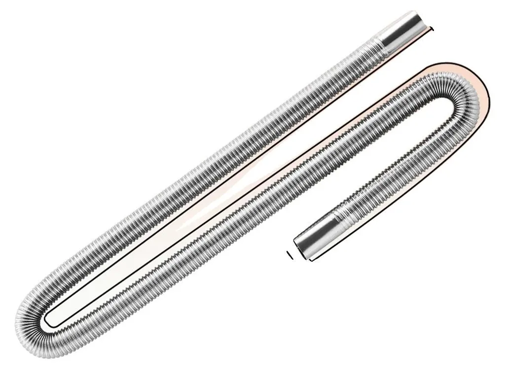 Kit échappement inox anti-corrosion 1.5m pour chauffage diesel de van