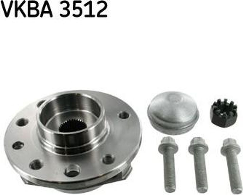 SKF VKBA 3512 Radlagersatz OE 13123487 kompatibel mit Astra G, Zafira
