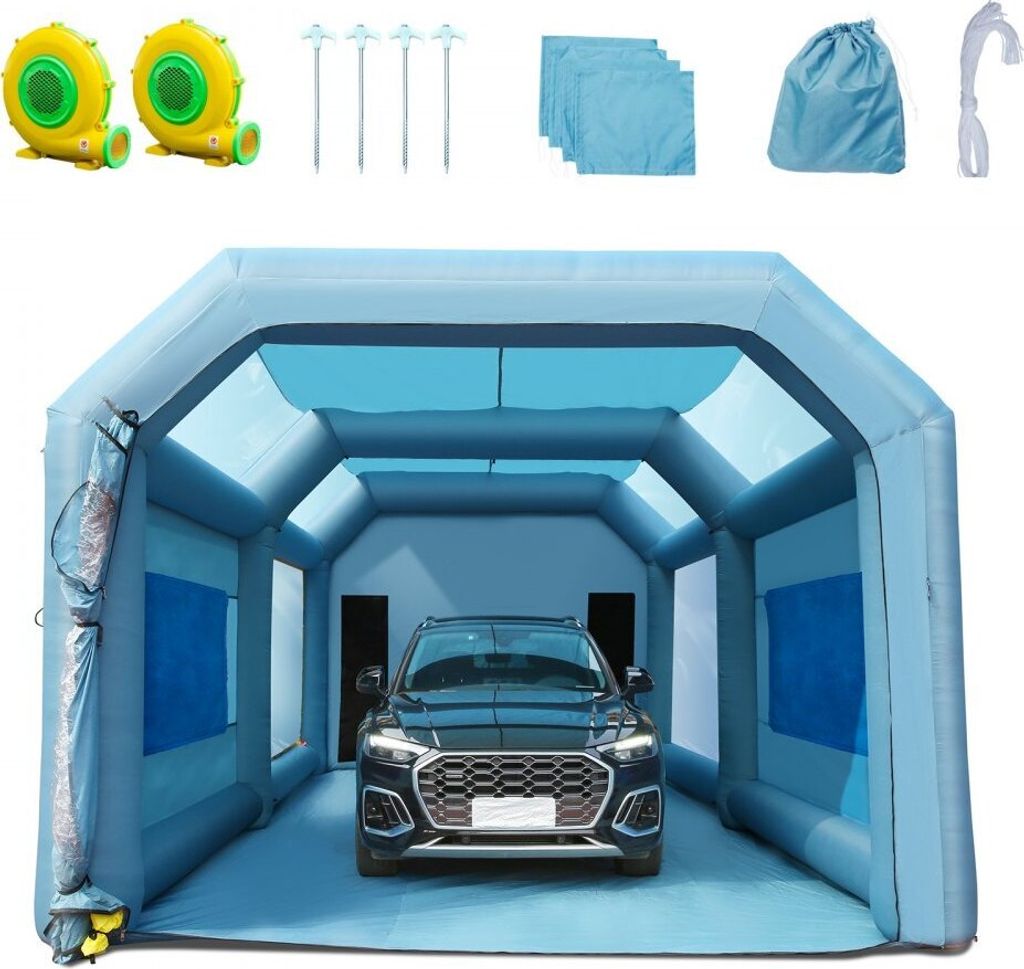 Tragbares Aufblasbares Farbzelt - Lackierzelt DIY Sprühmalerei - 750/960 W Sprühschutz Farbkabine für DIY-Projekte