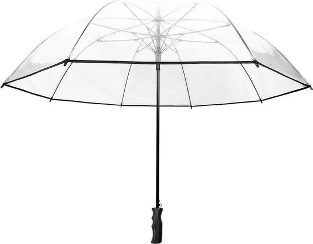 Grand parapluie transparent pour mariage et sorties à deux automatique