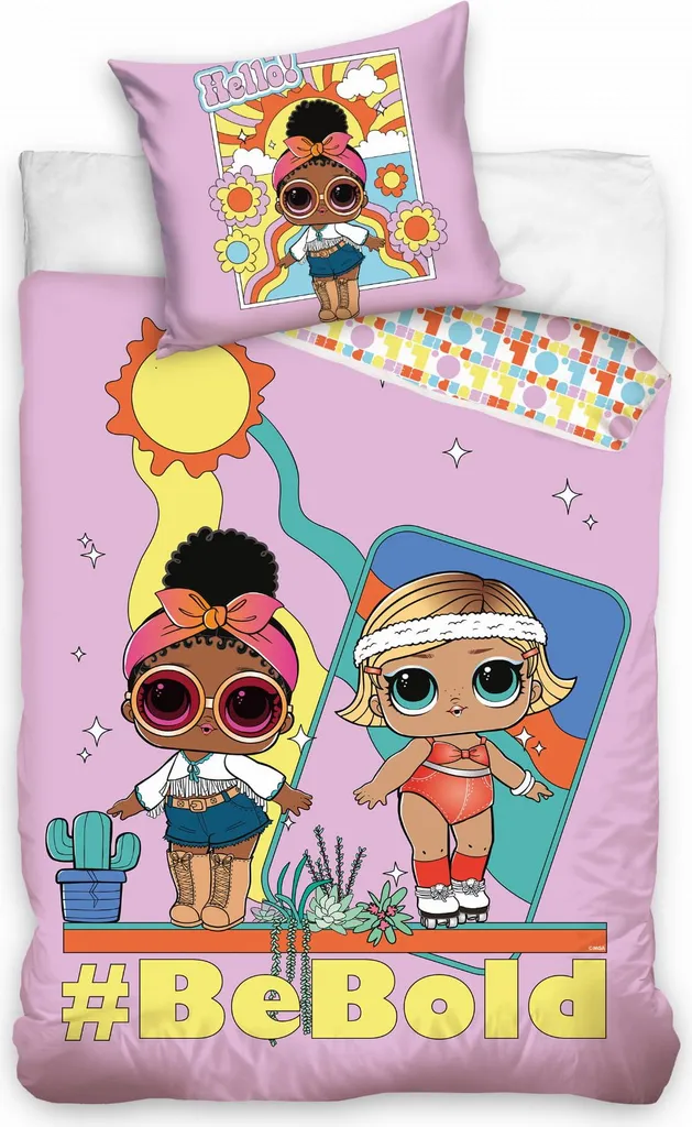 Linge de lit Lol Dolls 160x200 coton pour décorer une chambre d'enfant