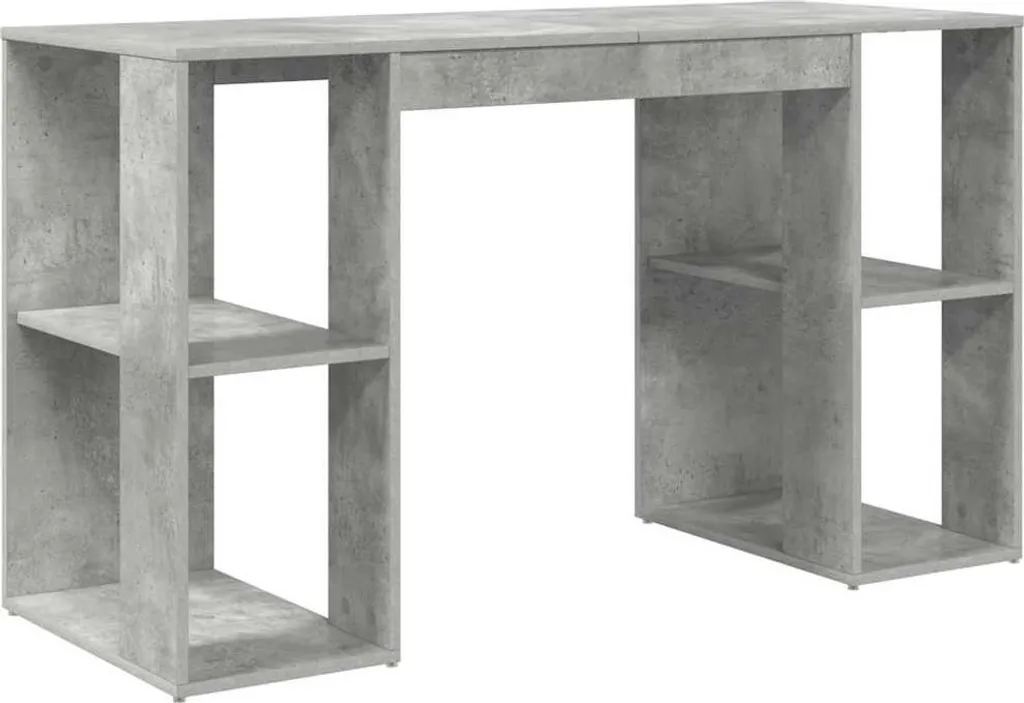 Tavolo da Studio Grigio Cemento 130x50,5 cm | Scrivania in Legno