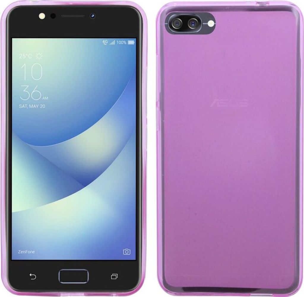 Asus ZenFone 4 Max (ZC520KL) 5.2 Handy Silikon Schutzhülle Cover Case Pink"