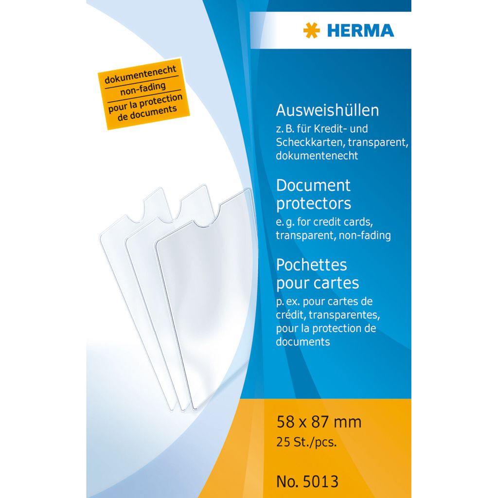 HERMA Ausweishülle PP 1-fach 0,14 mm Format: 58 x 87 mm (1 Produktbild 3