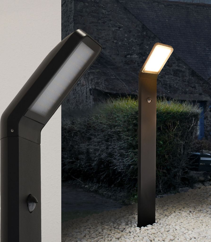Intelligente LED Außenstandleuchte: Mit Bewegungsmelder, Produktbild 