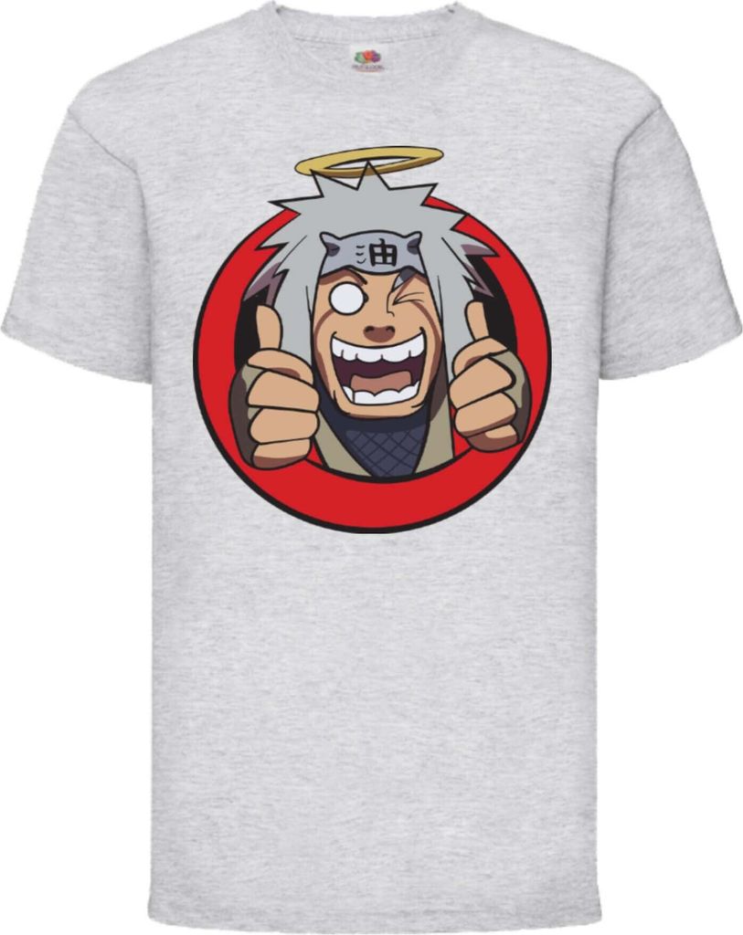 Kinder T-Shirt Naruto Jiraya 02 Toad Master, 9-11 Jahr - 140 / Grau