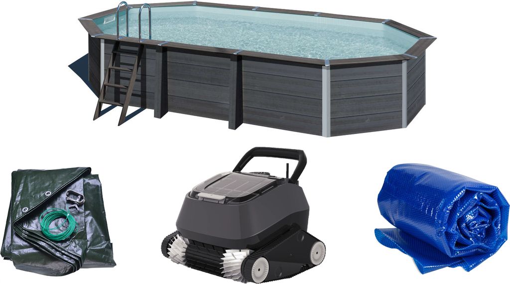 Composite Set PLUS - Oval 664 x 386 x 124 cm | inkl. Power 4.0 + Solar- & Winterplane