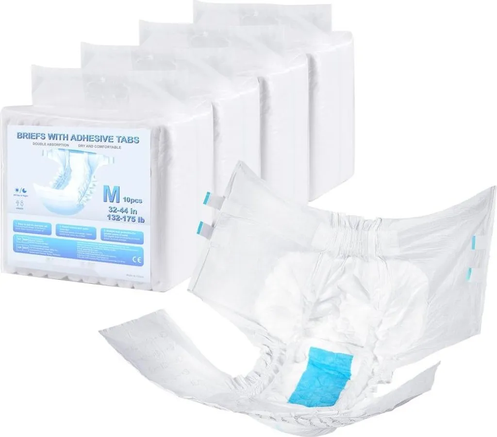 Slip Assorbenti Incontinenza M - 4 Pack da 10 Pezzi per Adulti