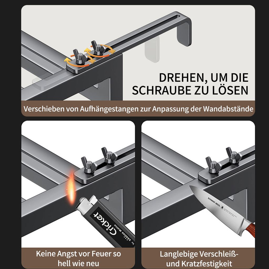 Vasiumic Heizkörper Handtuchhalter Edelstahl - Verstellbarer Wäscheständer 50 Cm