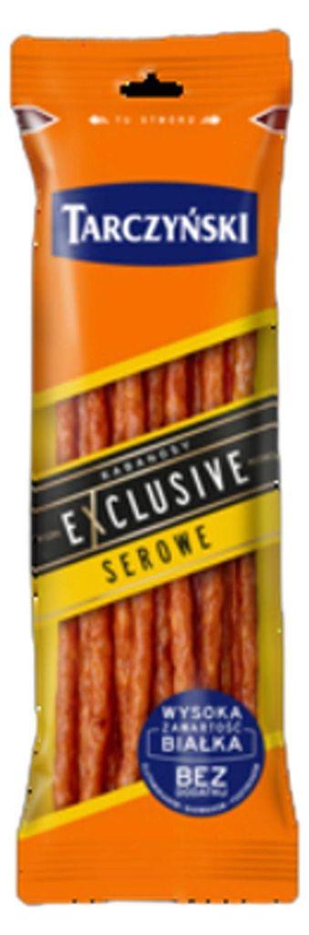 Kabanosy Exclusive met kaas, merk Tarczyński, 105 gram Productafbeelding 