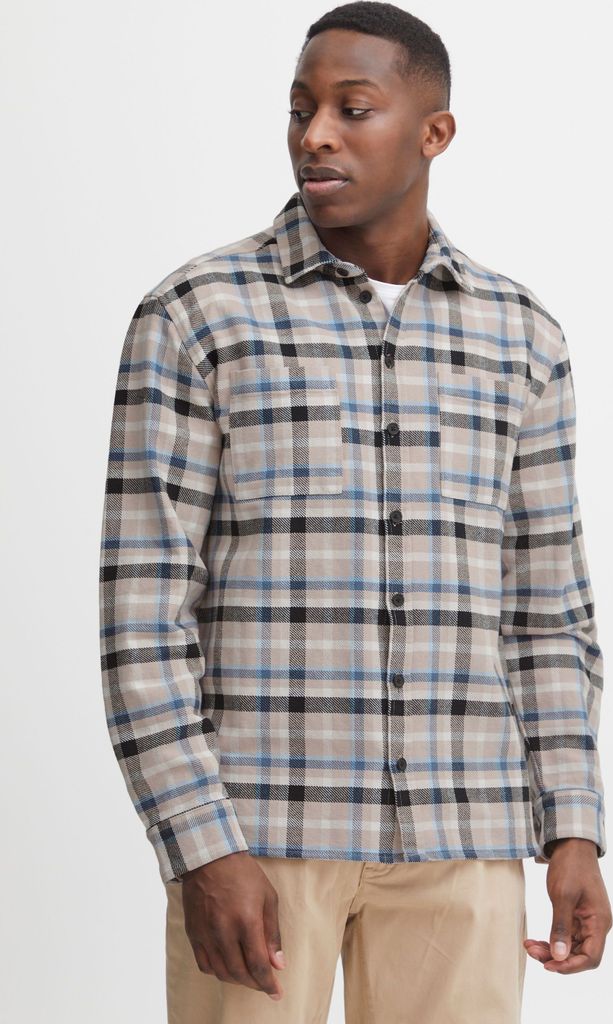 CASUAL FRIDAY CFAugust checked overshirt Herren Freizeithemd Hemd Überhemd Hemdjacke Hemdkragen Brusttaschen Regular Fit Hochwertige Baumwoll-Qual...