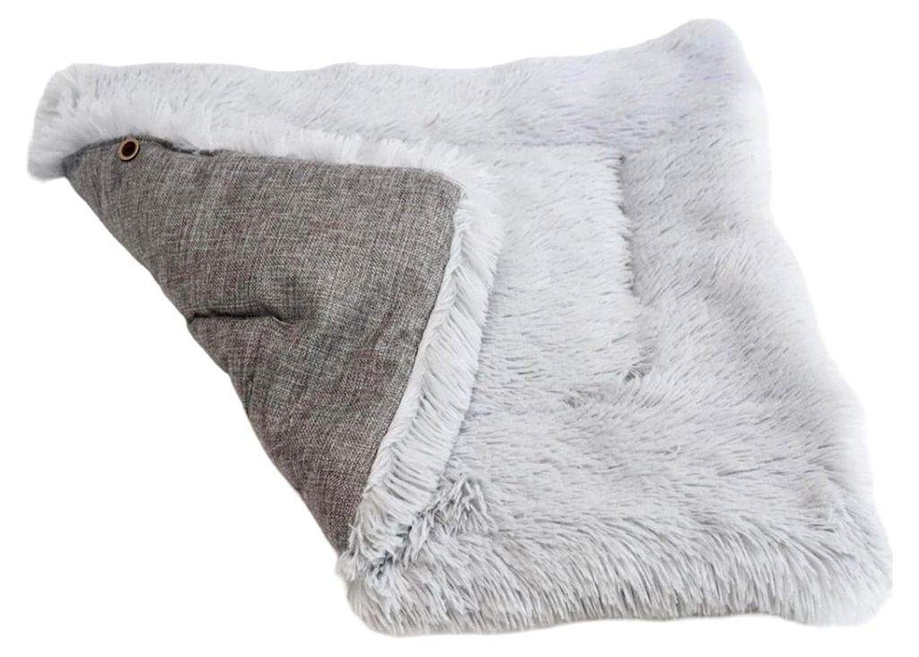 Selbstwärmendes Katzenbett - 61x51 cm waschbares Katzenbetthaus für Innen- und Außenbereich, Winterreisen, Auto, Camping, Schreibtisch, Stuhl, Sofa