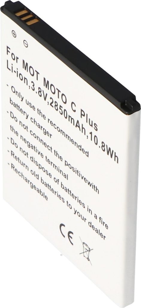Akku passend für Motorola MOTO C Plus, Li-Ion, 3,8V, 2850mAh, 10,8Wh
