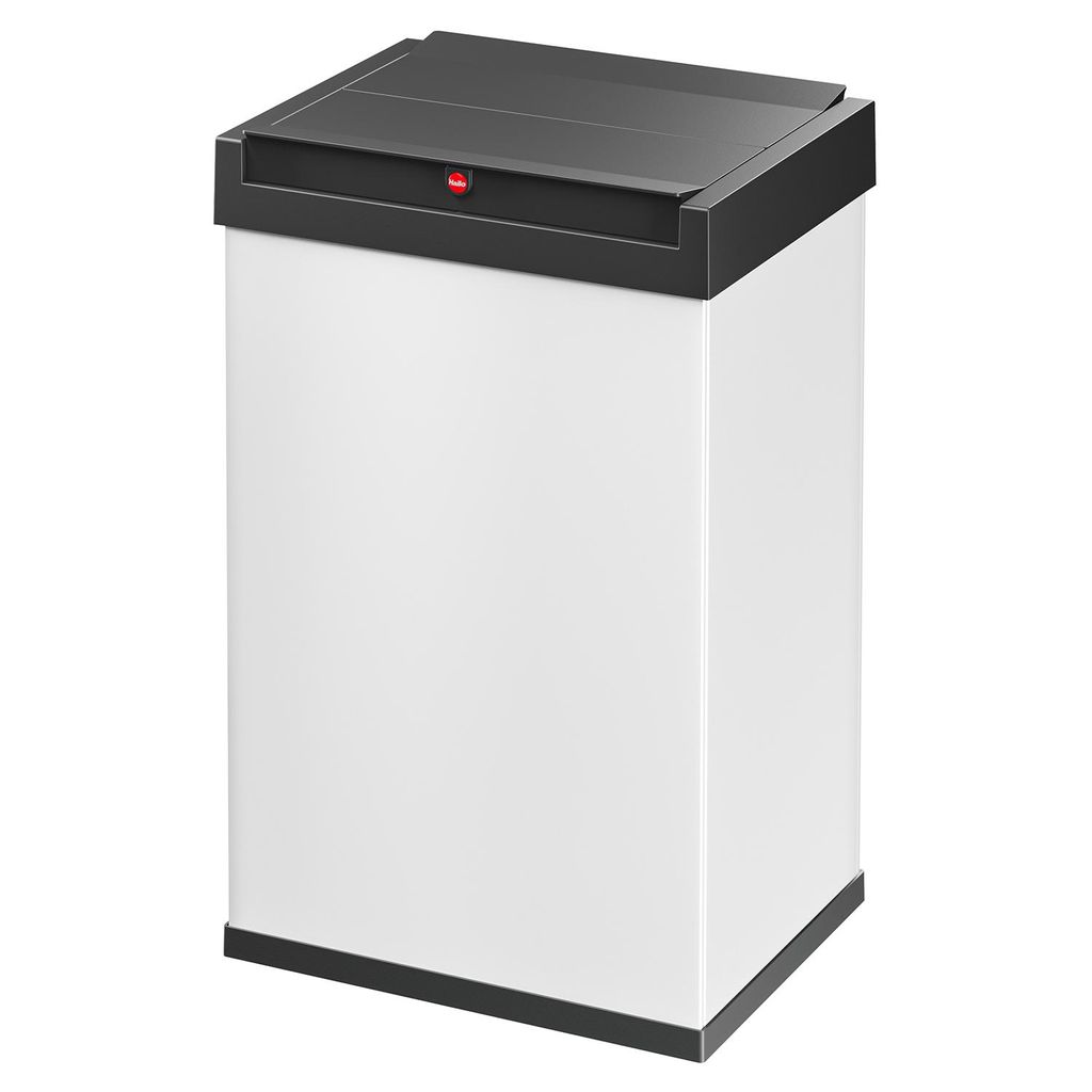 Hailo Big-Box Swing L Mülleimer - 1 x 35 Liter - selbstschließender Schwingdeckel - Stahlblech - Müllbeutel-Klemmrahmen - Mülleimer Küche rech...