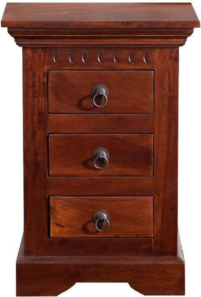 Commode étroite 40x38 OXFORD pour entrée ou chevet en bois Acacia