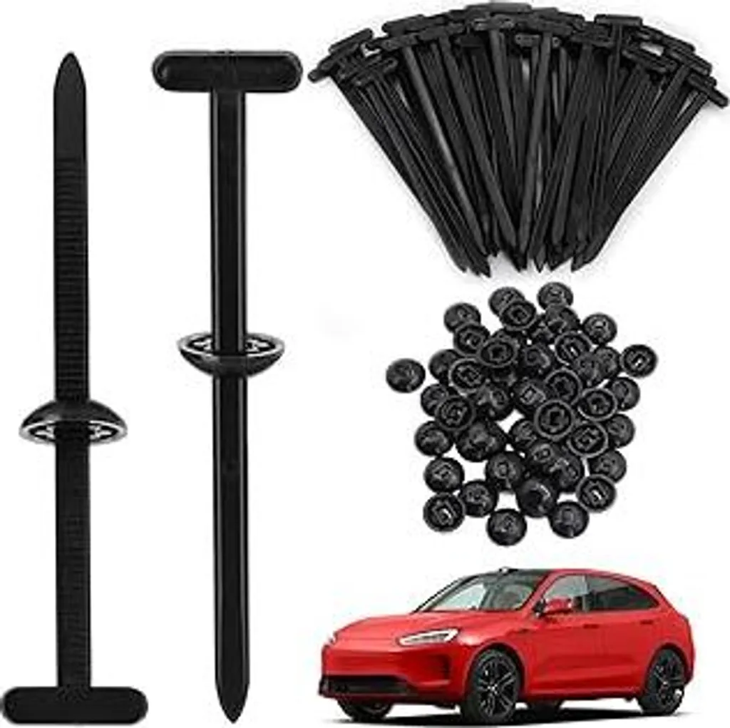 Kit 50 Fibbie Universali Nylon per Fascette - Supporti per Riparazioni