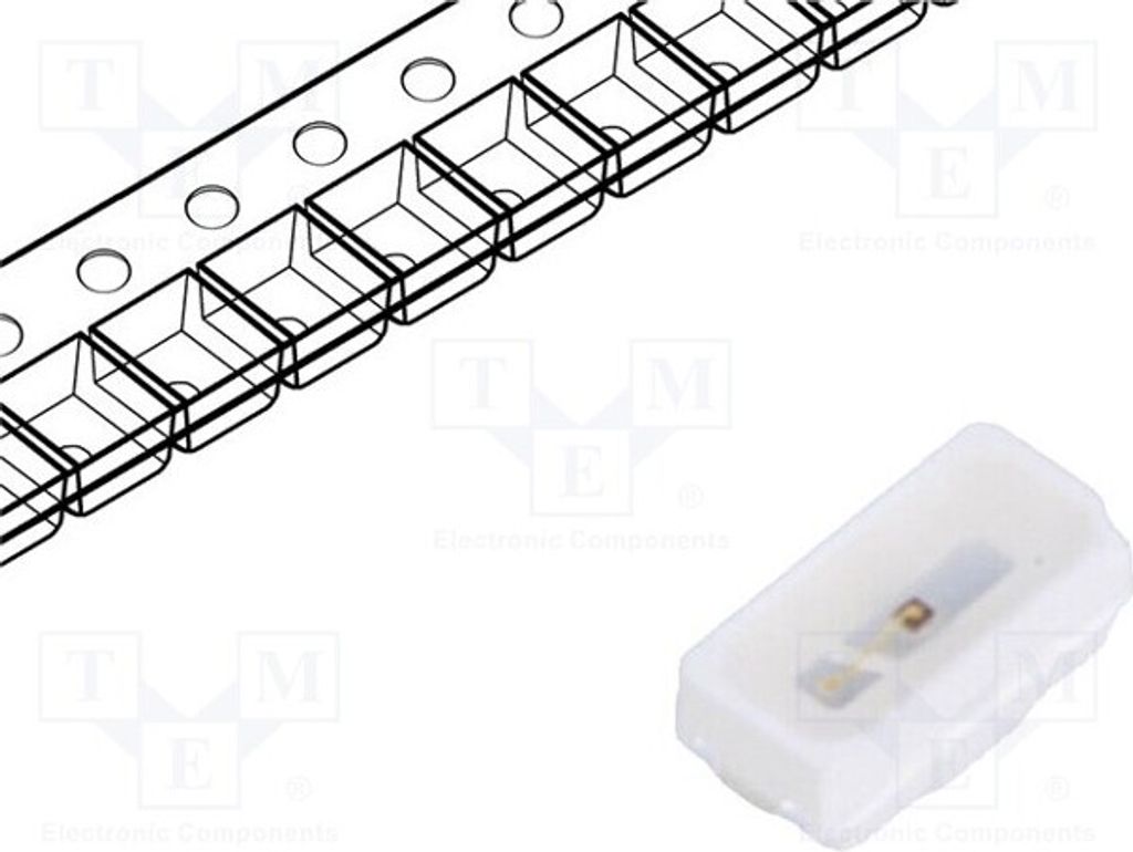 5x LED 90÷280mcd 3x1,4x1,2mm SMD 3014 rot 0,24÷0,84lm 120° 20mA LTST-M140KRKT LED