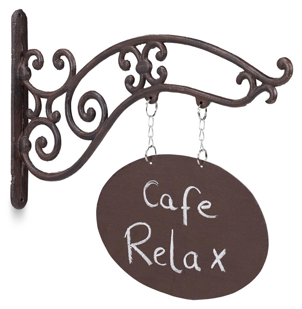 Relaxdays – vývesný štít, antický dizajn, na popisovanie, Obrázok produktu 