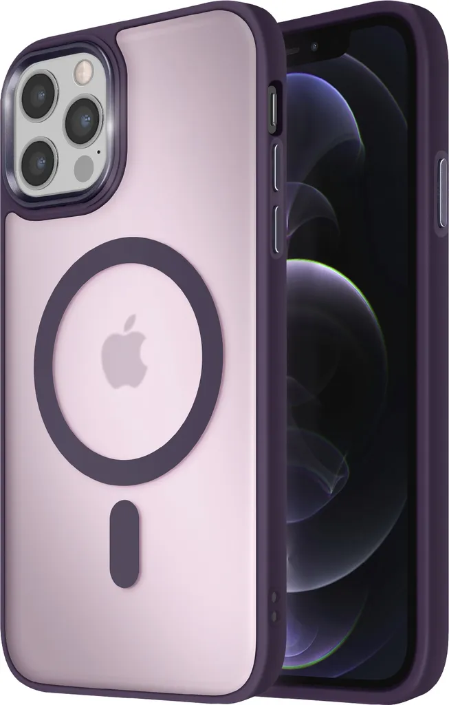 Avizar, custodia MagSafe per Apple iPhone 12 Pro Max Frost Colour, viola