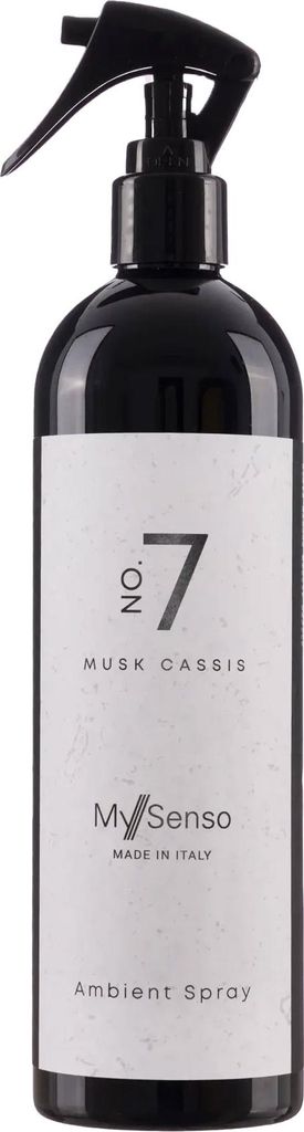 Ambient Spray N°7 Musk Cassis 500 ml, My Senso, 100% natürlich, Raumspray