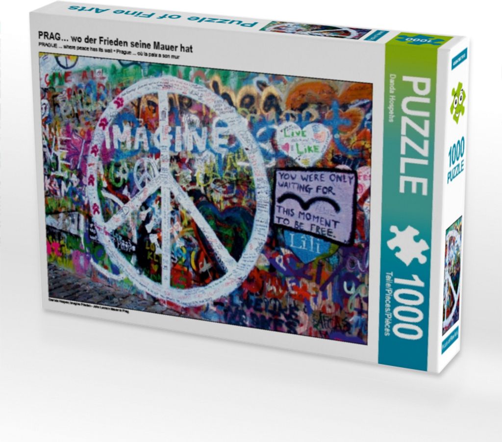 CALVENDO Puzzle PRAG… wo der Frieden seine Mauer hat | 1000 Produktbild 