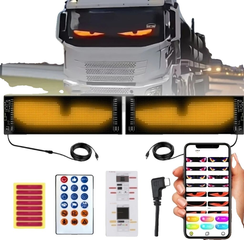Atmosférická LED lampa do auta, veľkosť 36 cm, bezdrôtová Obrázok produktu 