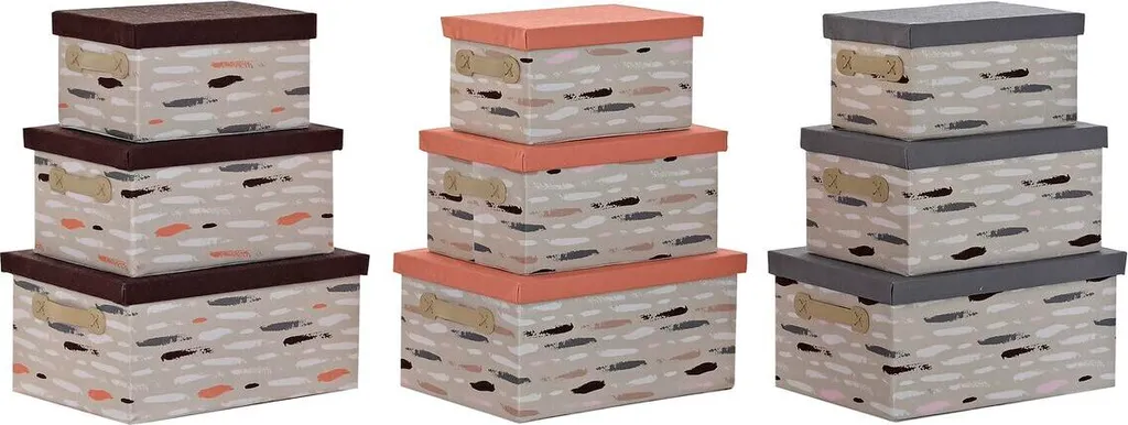 Boîtes d'organisation empilables contre le désordre DKD Home Decor 40cm