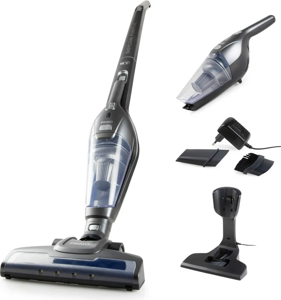 Aspirateur balai sans fil PRIMO PR506SV Idéal pour Sols et Miettes 18V