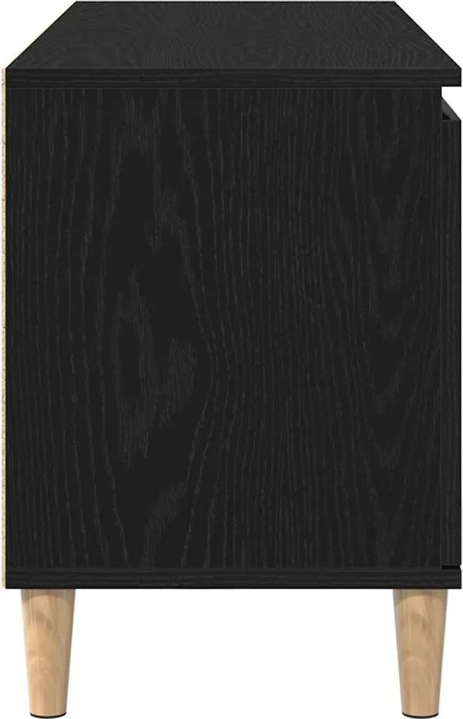 Mobile TV Salvaspazio SYFAX™ Rovere Nero 102cm - Ideale per Console - 8