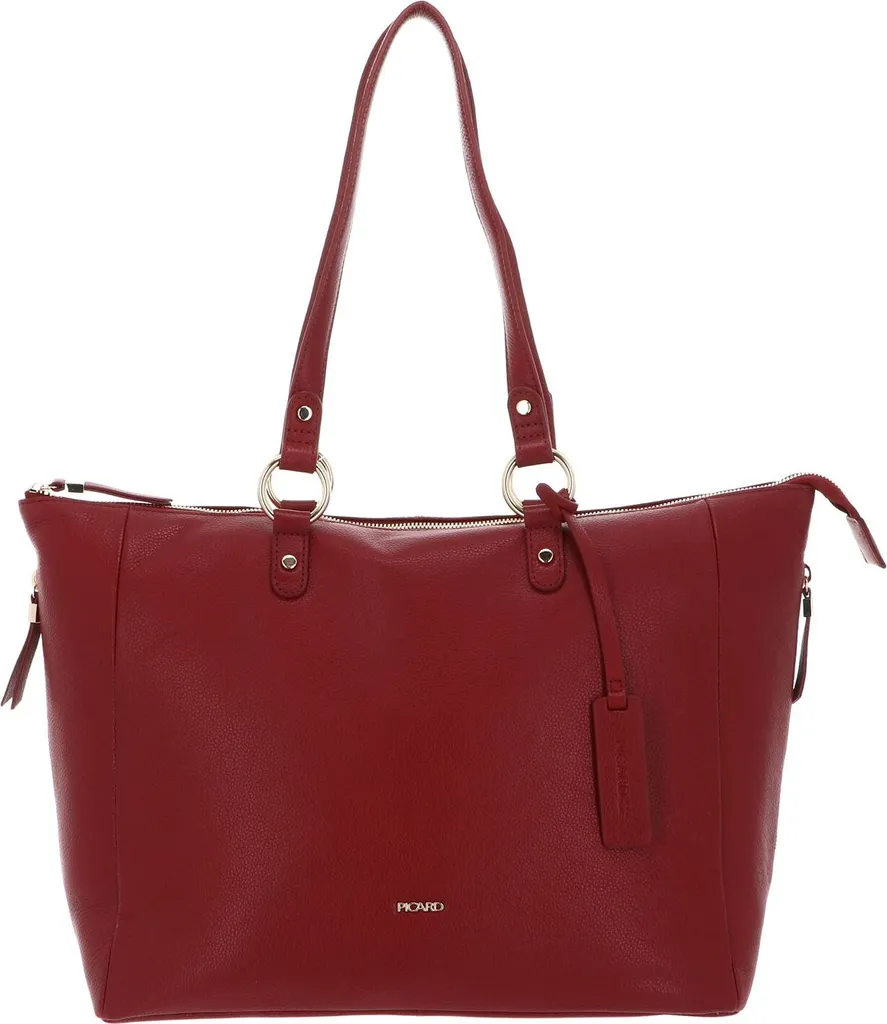 Sac shopping ordinateur PICARD Java rouge foncé : fini le sac PC moche