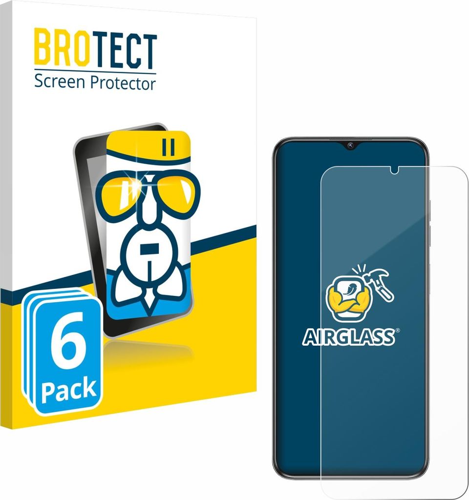 6x BROTECT Schutzglas für Oukitel C1 Pro Schutzfolie Panzer Folie Glas Display Schutz klar