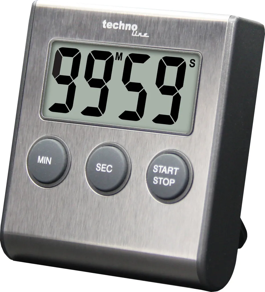 Technoline Sveglia Analogica Silenziosa Modello C - Quarzo Con Retroilluminazione E Snooze - 8x8 Cm