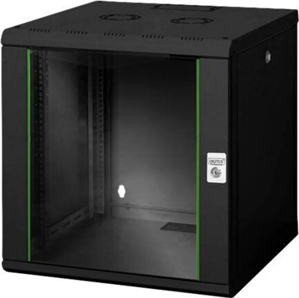 DIGITUS Unique 12HE Coffret Mural 643x600x600 mm Noir - DN-19 12U-6/6-B
