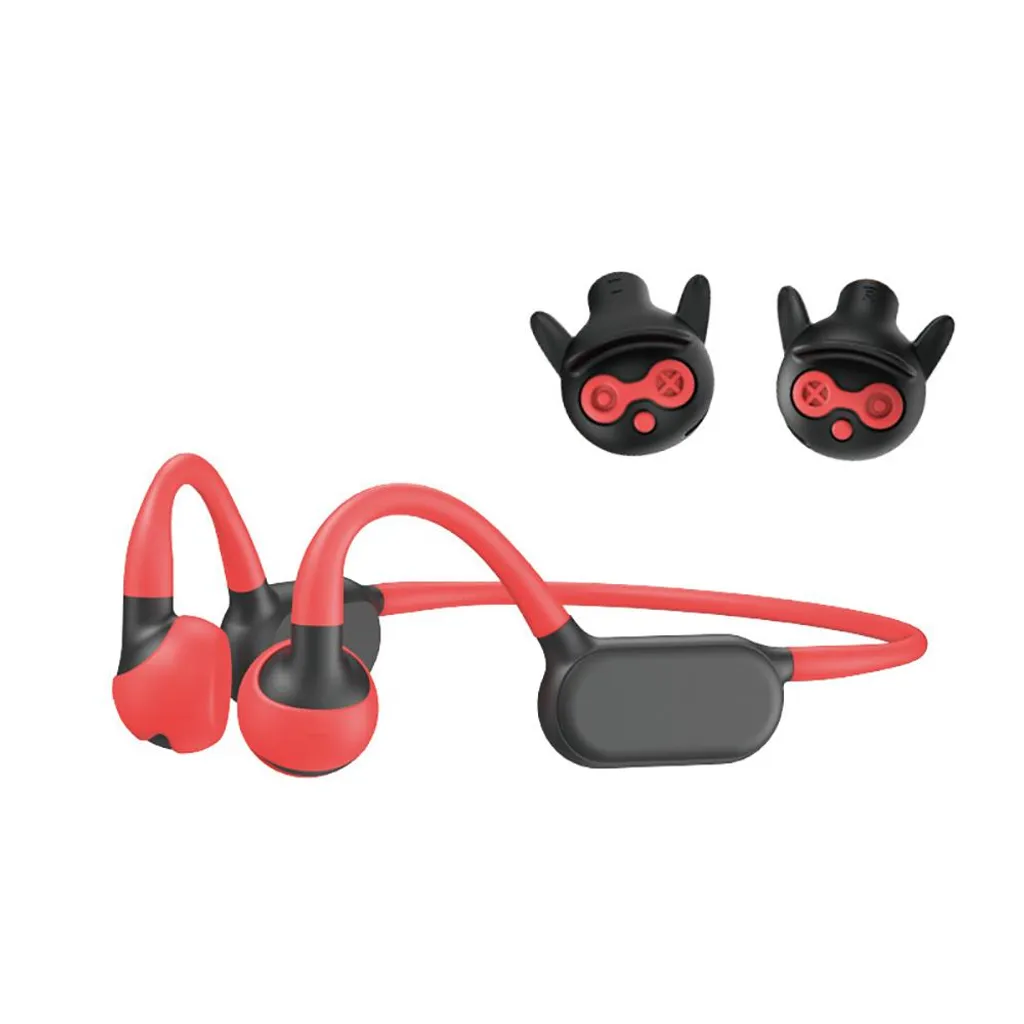 Tekoo Open-Ear-Kopfhörer 2-in-1 Kinder Bluetooth Kopfhörer, Knochenschall & On-Ear für Sport