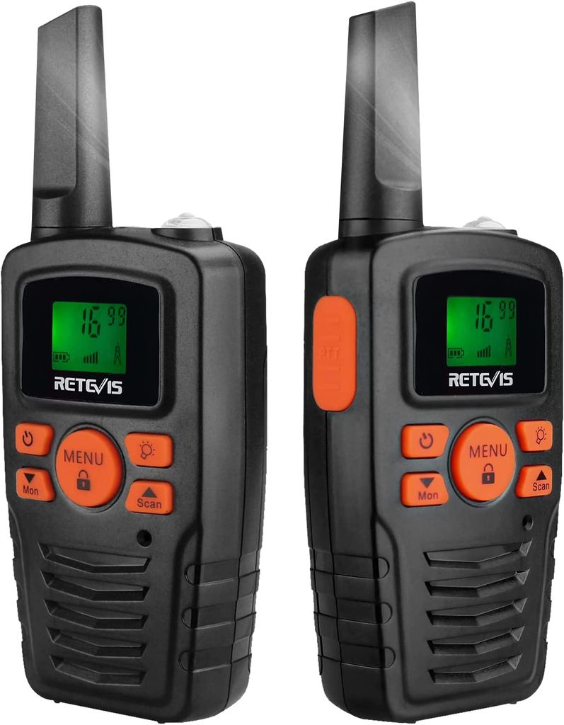 Retevis RA635 Walkie Talkie, PMR446 Funkgeräte mit LED-Taschenlampe VOX, 16 Kanäle CTCSS/DCS, Geschenk für Kinder, für Camping