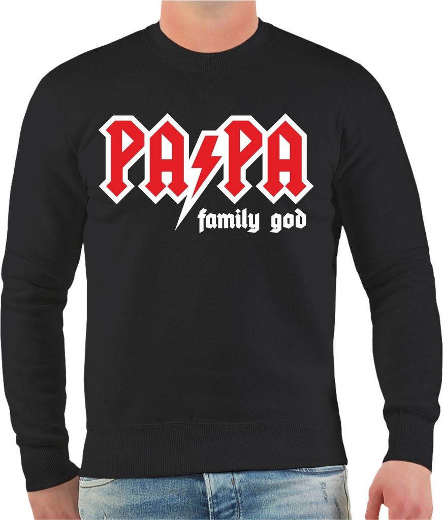 Herren Sweatshirt PAPA family god