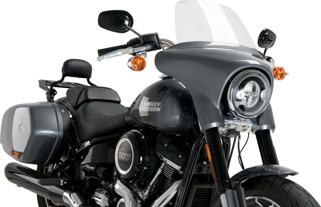 PUIG 21236W High-Road Touring passend fuer HARLEY DAVIDSON SOFTAIL SPORT GLIDE FLSB Transparent