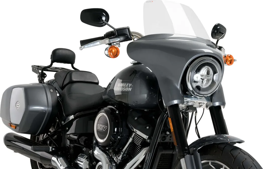 Réduire Turbulences sur Harley Sport Glide avec l'Écran Puig Touring