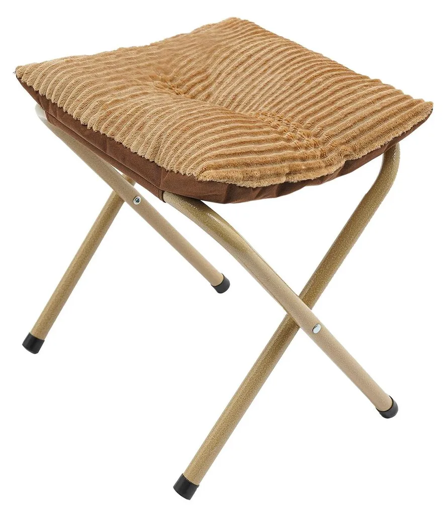 Petit tabouret kaki stable pour se chausser sans effort dans l'entrée